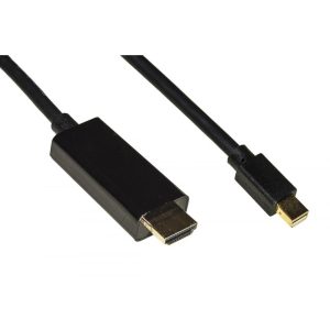 Mini Display Port DP to HDMI Cable Black 3m
