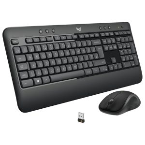 Logitech MK540 Advanced 2.4GHz Wireless Keyboard and Mouse Combo for Windows, QWERTY Italian Layout