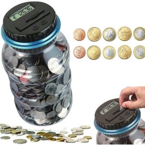SM Digital Counting Money Jar Tracks Your Savings With Each Deposits