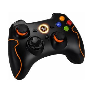 Krom Gamepad Khensu Wireless Controller Range up to 10 m Rechargeable for PS3 and PC Windows