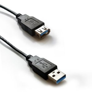 2m USB 3.0 Extension Cable, Type A, Black
