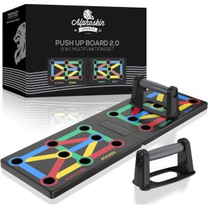 ALPHA Premium Push-Up Board Set [9-in-1] - Home Gym Workout Training Muscle