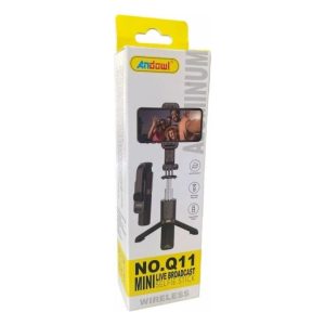 Andowl Wireless Mini Selfie Stick Black