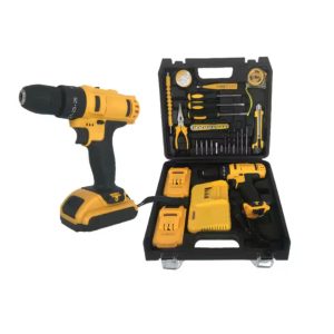 Cordless Lithium Battery Electric Drilling Screwdriver Bits Set