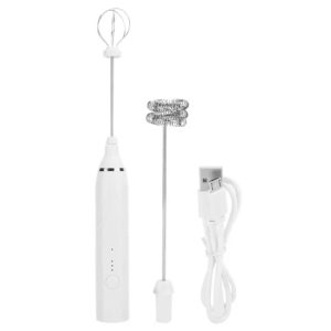 Andowl Mini Mixer Stirrer Q-Jb31 Double Head Whisk For Coffee Milk Eggs Usb Cable