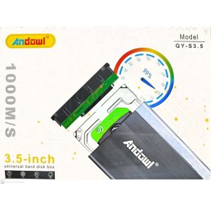 Andowl External Hard Drive Enclosure 3,5"