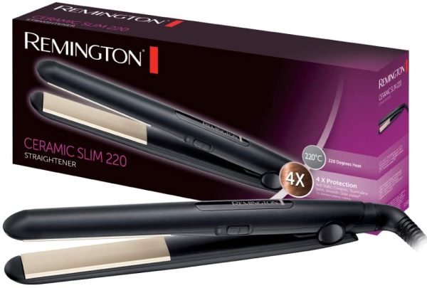 Remington S1510 Ceramic Slim 220 Hair Straightener, Black