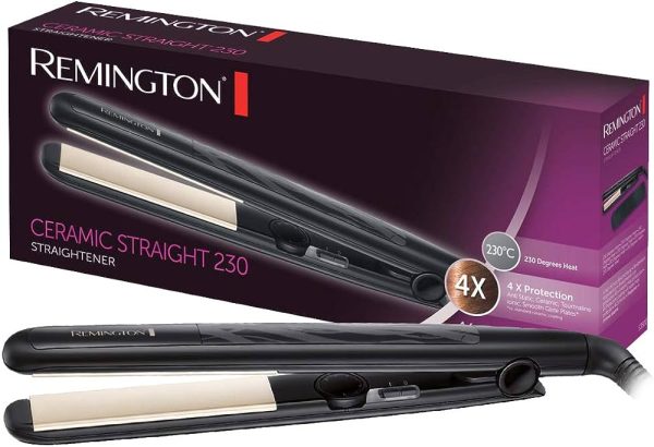 Remington S3500 Ceramic Staight 230 Hair Straightener, Black