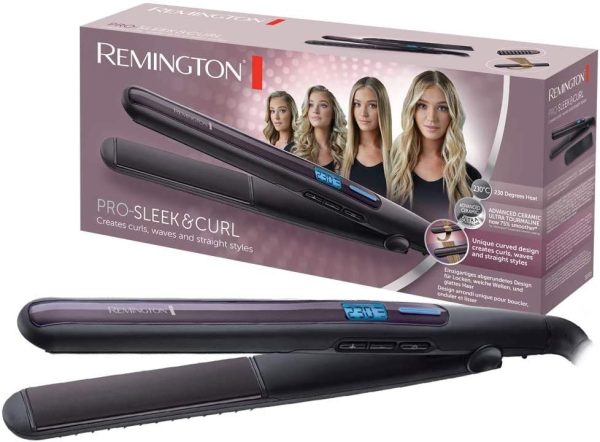 Remington S6505 Pro-Sleek & Curl Hair Straightener - Black