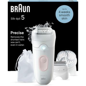 Braun Silk-épil 5 Women's Epilator, Long-Lasting Hair Removal, Exfoliating Attachment