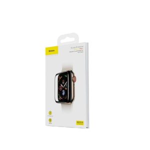 Baseus iWatch 0.2 mm, Full-screen curved T-Glass soft screen protector 44mm, Black (SGAPWA4-H01)