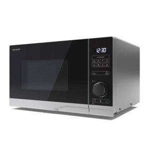 Sharp Microwave Oven 23 lt 900W, Digital Control - 11 Power Levels, Black, Silver