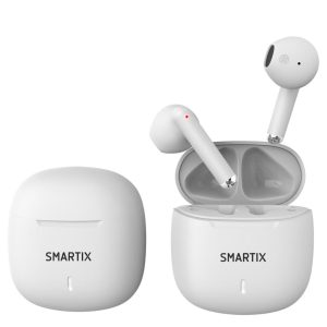 Atlantis Smartix TWS SM60-FI9-W BT v5.3 HEARPHONE with charging function includes 300mA battery bank White