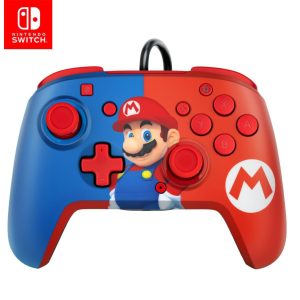 PDP Nintendo swtich faceoff deluxe+ wired audio controller mario nintendo swtich.
