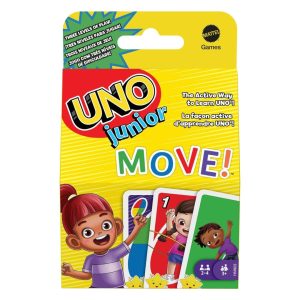 Mattel Games UNO Junior Move! Children's Card Game for Family Game Nights