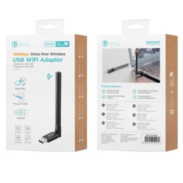 Unico Wireless WiFi Adapter 2,4G 150Mbps