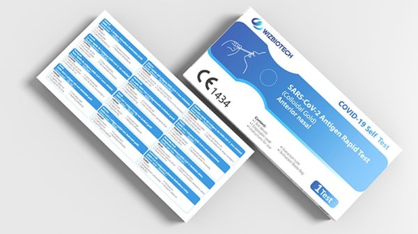 Covid-19 Self Test Hangzhou Wiz Biotech, Single Test