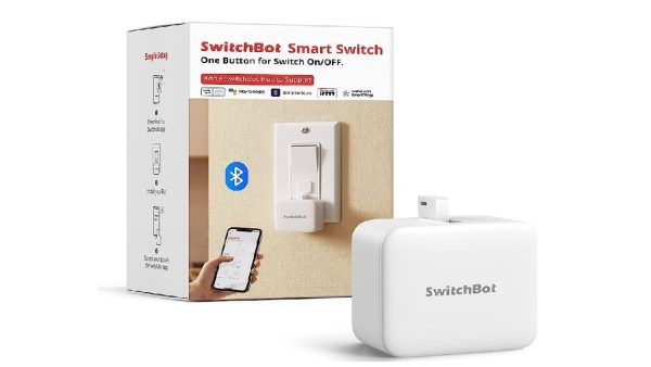 SwitchBot Intelligent Robot Switch Bluetooth APP or Timer Control, White
