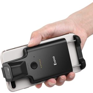 Eyoyo 2D Portable Bluetooth Portable Barcode Scanner, Back Clip Wireless 1D QR