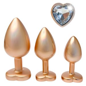Gleaming Love Pearl Gold Plug Set