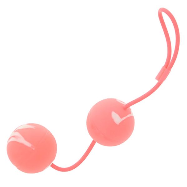Marbled Duo Jiggle Balls Pink
