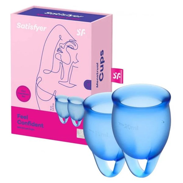 Satisfyer Feel Confident Menstrual Cup Blue