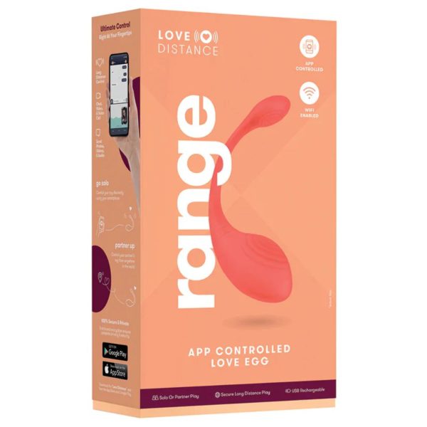 Love Distance Range App Controlled Vibrating Egg