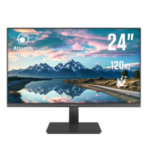 Atlantis LED Monitor 23,8", IPS 120Hz Screen, Full HD 1920 x 1080, VGA HDMI