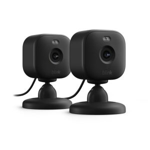 Blink Mini 2 | Plug-in Smart Security Camera with HD, 2 Cameras BLACK