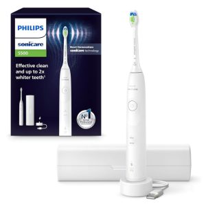 Philips Sonicare 5500 Electric Toothbrush with 2 Cleaning Modes White
