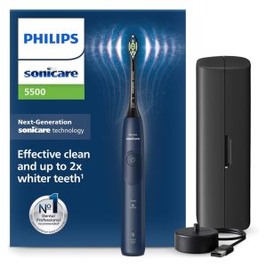 Philips Sonicare 5500 Electric Toothbrush with 2 Cleaning Modes Black