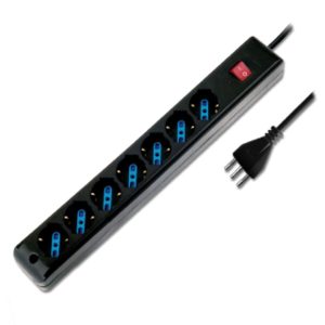 Atlantis Multi-socket Atlantis 7 Position Schuko Switch Black