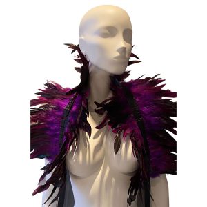 Kinky Diva Feather Shoulder Wrap Purple