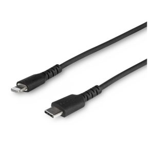 120cm Fast Data Cable Type C/Lightning 3,0A White / Black