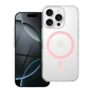 Drop Glue Colorful Ring Mag Cover with MagSafe for iPhone 16 Pink