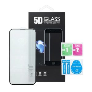 5D Full Glue MATTE Tempered Glass - for iPhone 16 Pro - Black