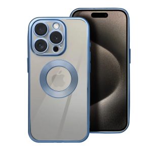 GLAM case with camera lens protections for iPhone 16 blue