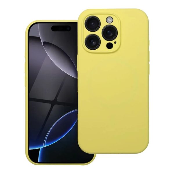 SILICONE 2mm MagSafe Case for iPhone 15 Pro Yellow