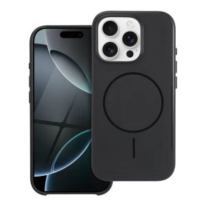 Glossy Mag Cover compatible with MagSafe for iPhone 16 Black