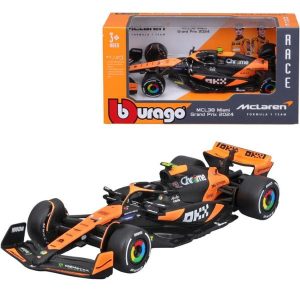 Bburago Formula 1 MCLAREN MCL60 2023 Die-Cast Collectible Race Car Toy