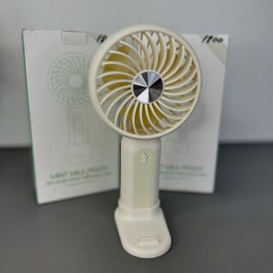 MU 2 in 1 Rechargeable Portable Fan with Mobile Phone Holder