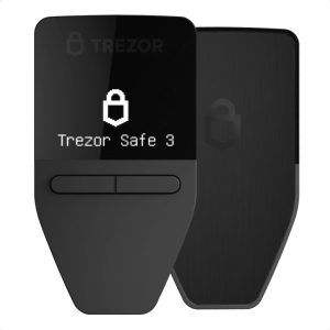 Trezor Safe 3 – Secure Crypto Wallet with Passphrase (Cosmic Black)