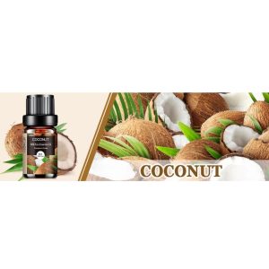 AESHORY Coconut 10ml – Fruity Essential Oil for Aromatherapy Diffusers