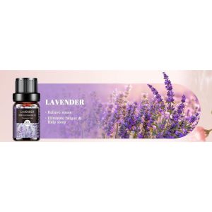 AESHORY Lavender Essential Oil – 10ml 100% Natural Floral Scent for Diffusers
