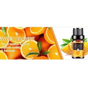 AESHORY Sweet Orange Essential Oil – 10ml | 100% Pure, Floral & Natural for Diffusers