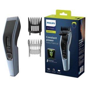 Philips Hairclipper Series 3000 Hair Clippers HC3530/15 Stainless Steel Blades, 13 Cutting Heights, 75 Minutes Battery Life for 8 Hours of Charging, with Beard Comb