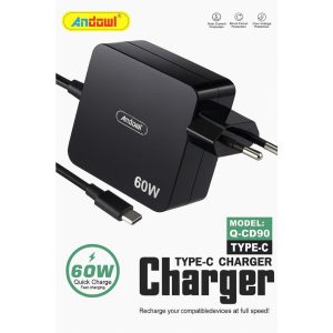 Andowl 60W USB-C Fast Charger – Model Q-CD90