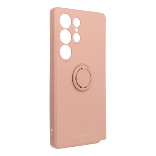 ROAR AMBER CASE with Ring for Samsung S25 Ultra Pink