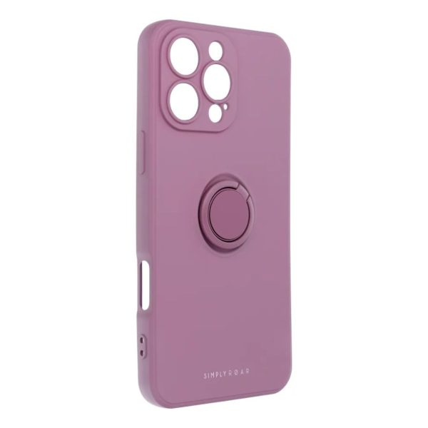 ROAR AMBER CASE with Ring for iPhone 16 Pro Purple