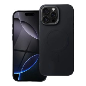 SILICONE MAG COVER (big hole) with MagSafe for iPhone 16 Pro Max Black